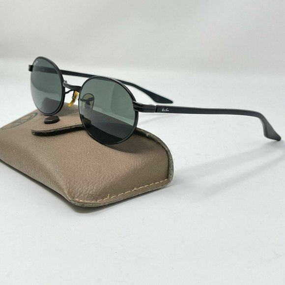 BAUSCH & LOMB RAY BAN W2775 BLACK SIDESTREET OVAL G15 CRYSTAL SUNGLASSES w/CASE - Picture 4 of 12